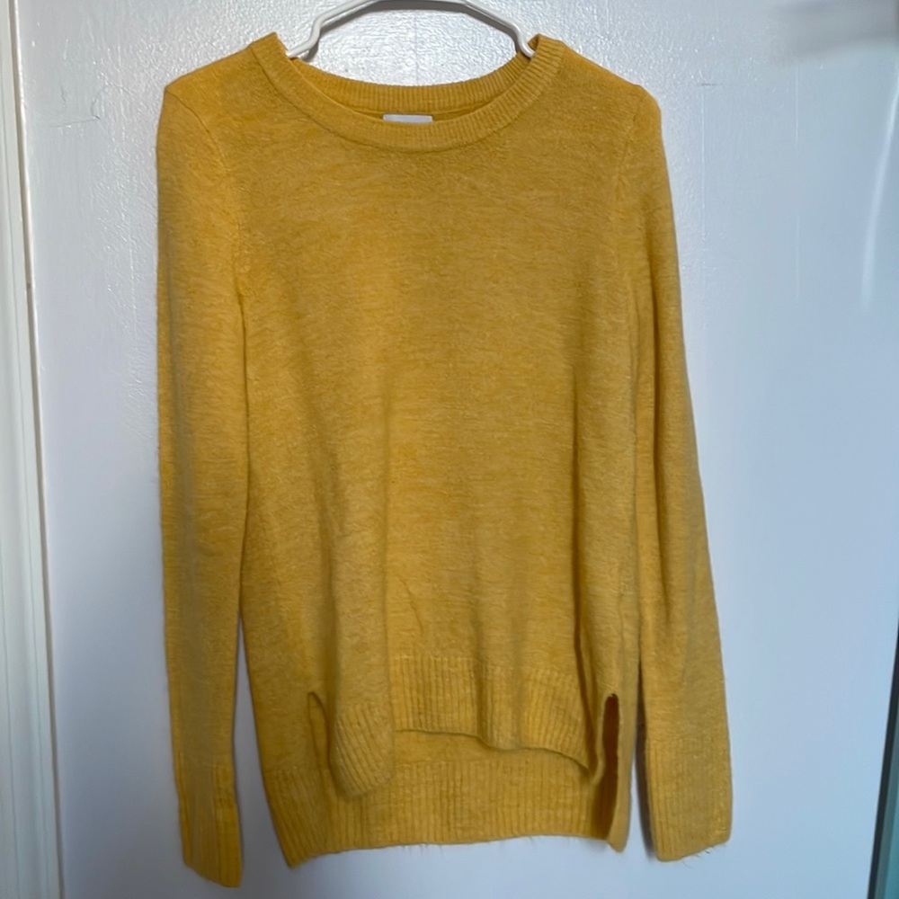 Fuzzy, Yellow Sweater